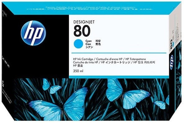 Original HP 80 (C4846A) Cyan Ink Cartridge