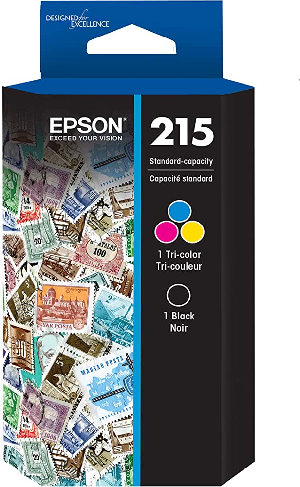 Epson T215 Black/Tri-Color Standard Yield Ink Cartridge