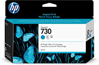 Original HP 730 130-ml (P2V62A) Cyan Ink Cartridge