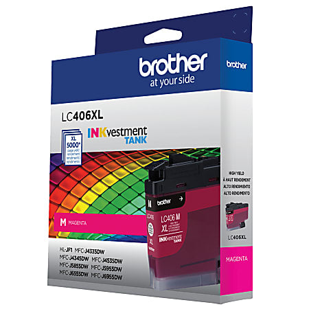 Original Brother LC406XL High Yield Magenta Ink Cartridge