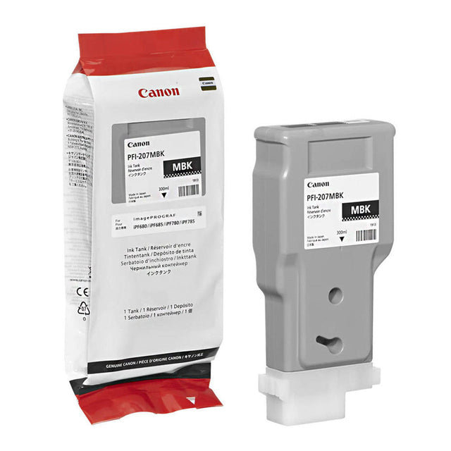 Original Canon PFI-207 300mL Matte Black Ink Cartridge