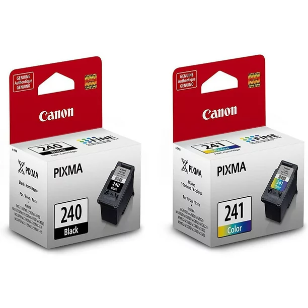 Original OEM Canon PG-240, CL-241 Standard Yield Black & Color Inkjet Cartridges