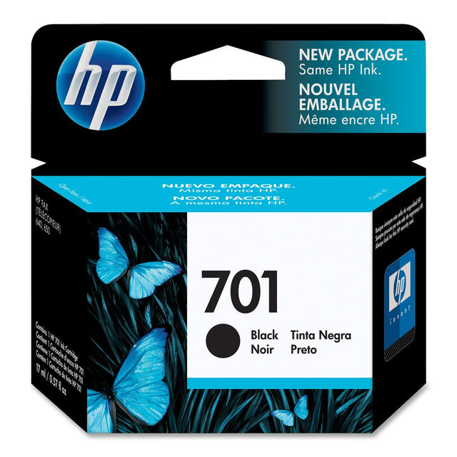 Original HP 701 (CC635A) Black Ink Cartridge