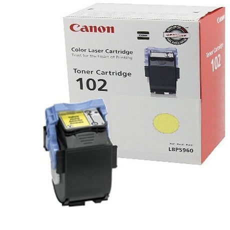 Original Canon CRG-102 High-Yield Yellow Toner Cartridge, 9642A006AA