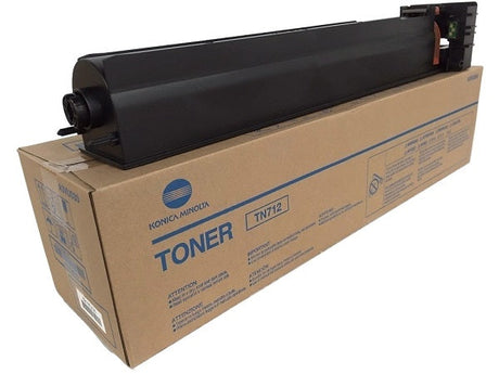 Konica-Minolta TN712 Standard-Yield Black Laser Toner Cartridge, A3VU030