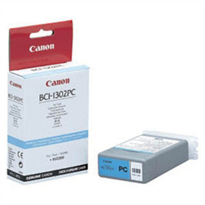 Original Canon BCI-1302PC (BCI-1302) 130-ml Photo Cyan Inkjet Cartridge