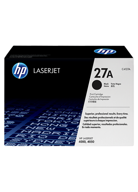 HP 27A Black Toner Cartridge, C4127A