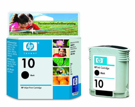 HP 10 Standard-Yield Black Inkjet Cartridge, C4840A