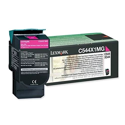 Lexmark C544X1MG Extra High Yield Magenta Toner Cartridge