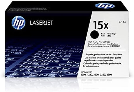 Original HP 15X Black High-yield Toner Cartridge, C7115X