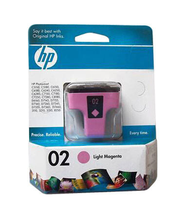 Genuine HP 02XL (C8776WN) Light Magenta Ink Cartridge