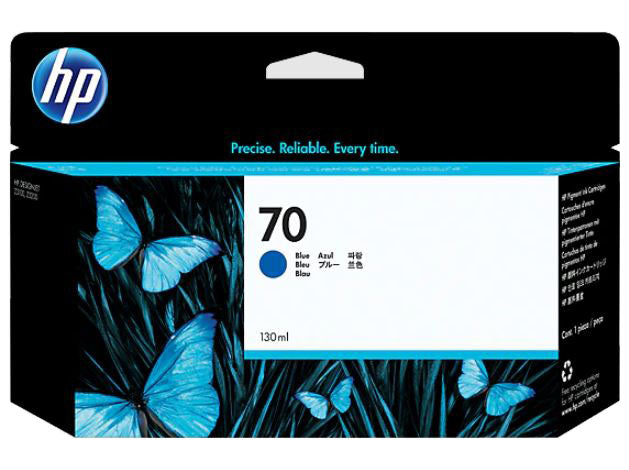 Original HP 70 130-ml (C9458A) Blue Ink Cartridge