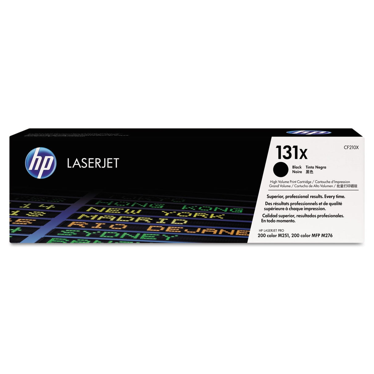 HP 131X High Yield Black Toner Cartridge, CF210X