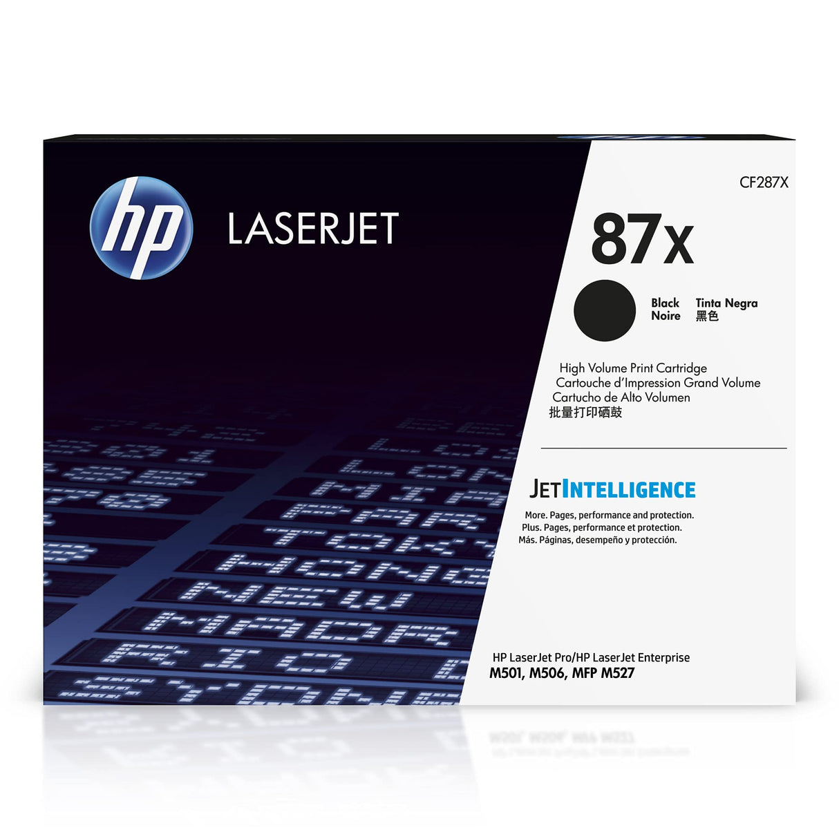 Genuine HP 87X High-Yield Black Laser Toner Cartridge, CF287X