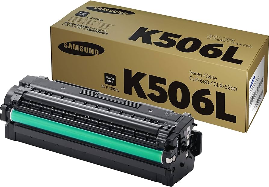 Samsung K506L High-Yield Black Toner Cartridge, CLT-K506L