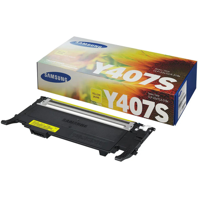 Samsung Y407 Yellow Toner Cartridge, CLT-Y407S