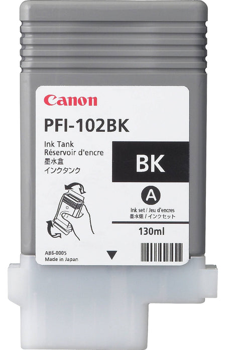 Canon PFI-102 130mL Black Ink Cartridge