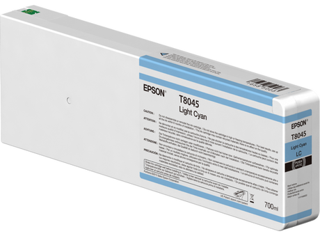 Epson (T8045) 700ml UltraChrome HD Light Cyan Ink Cartridge, T804500