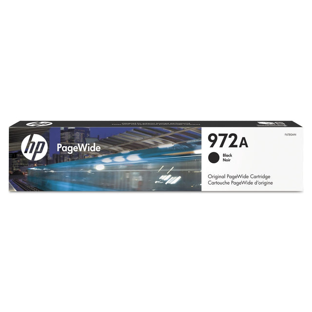 HP 972A Black Original PageWide Inkjet Cartridge, F6T80AN