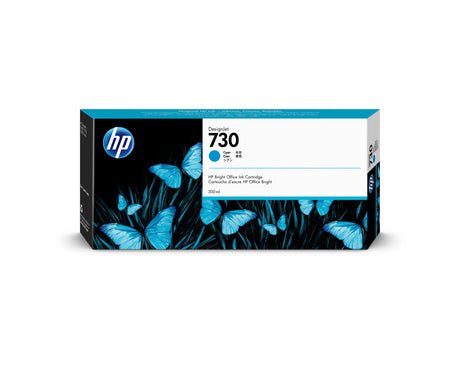 Original HP 730 300-ml (P2V68A) Cyan Ink Cartridge