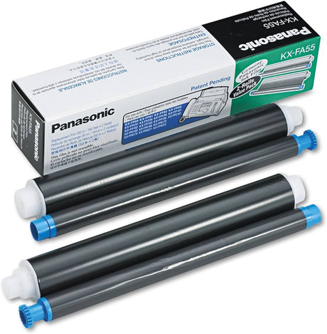 Panasonic KX-FA55 Black Fax Refill Roll (2-Pack)