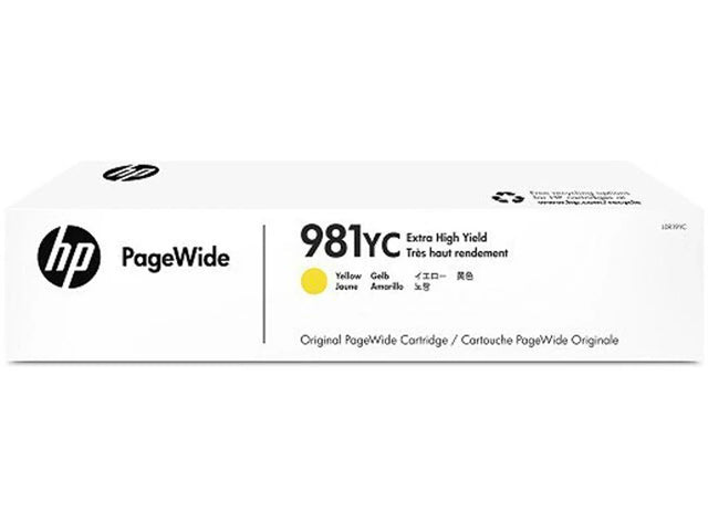 Original HP 981YC Extra High Yield Yellow PageWide Ink Cartridge, L0R19YC