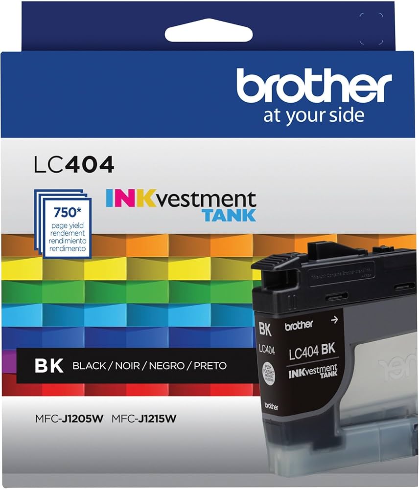 Brother LC404 Standard-Yield Black Ink Cartridge, LC404BK