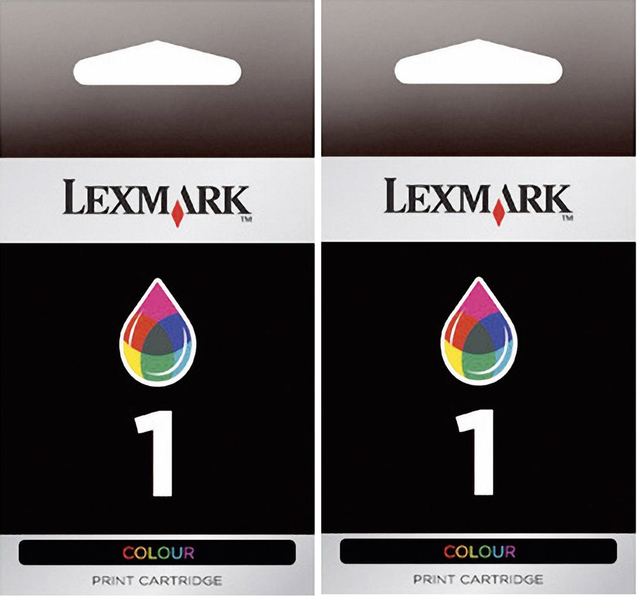 Lexmark NO# 1 Color (18C0948) Ink Cartridge, 2-Pack