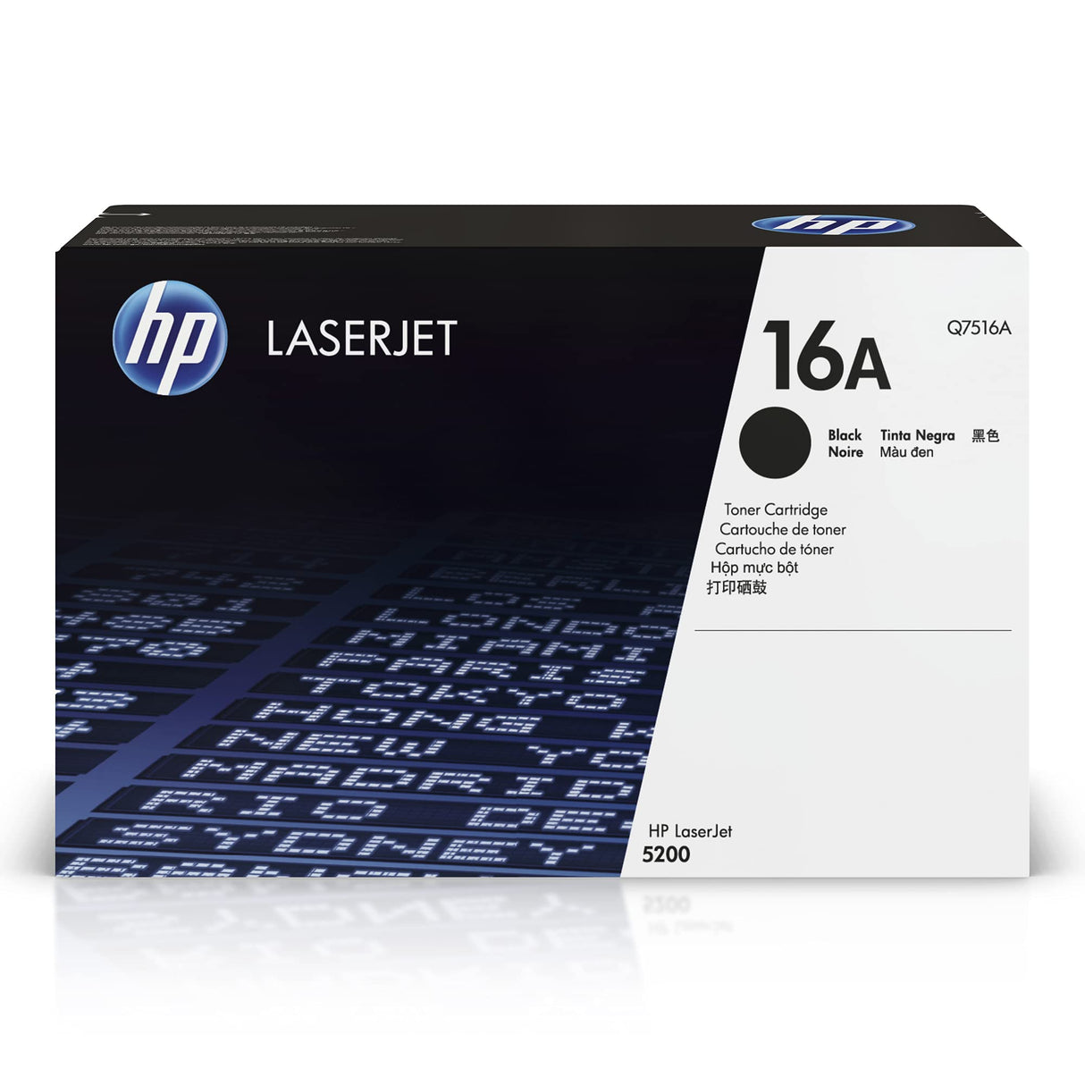 Genuine HP 16A Standard-Yield Black Laser Toner Cartridge, Q7516A