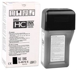 Original Risograph S-4670 Black Ink Tank