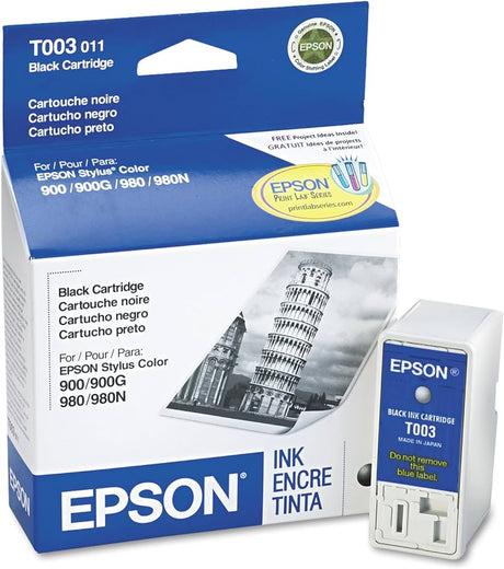 Epson T003 Black Ink Cartridge, T003011