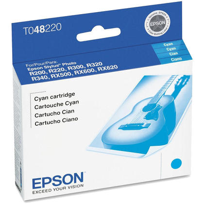 Original Epson (T048) Cyan Ink Cartridge, T048220