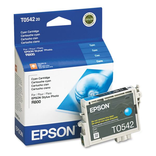 Genuine OEM Epson (T054) Cyan Ink Cartridge, T054220