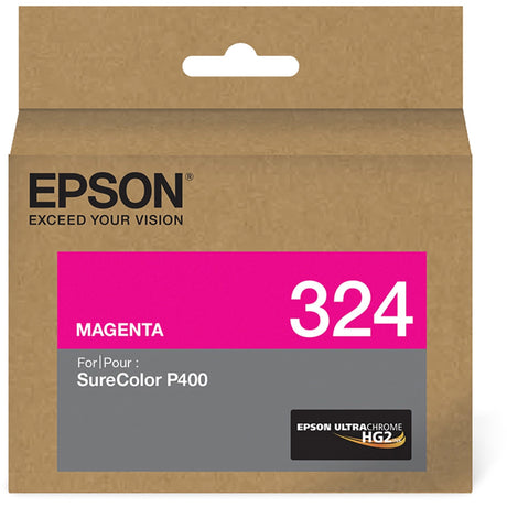 Epson 324 Standard-Yield Magenta UltraChrome HG2 Ink Cartridge, T324320