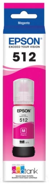 Original Epson 512 EcoTank Magenta Ink Bottle,T512320