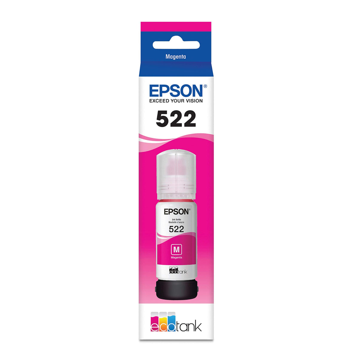 Original Epson 522 High-Yield Magenta Ink Cartridge, T522320