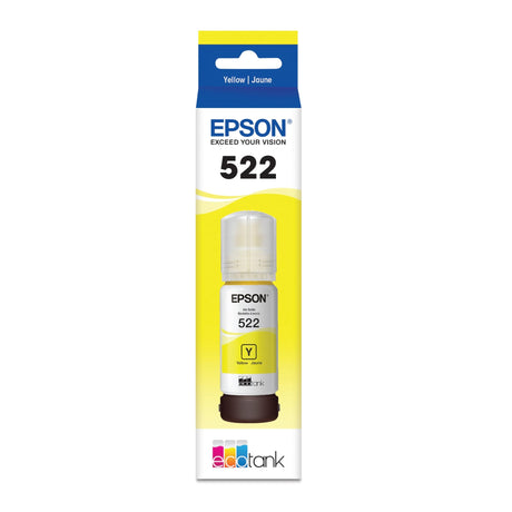 Original Epson 522 High-Yield Yellow Ink Cartridge, T522420