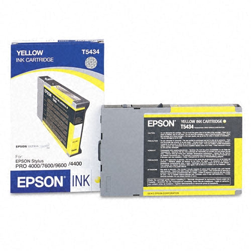 Epson T543 110ml Standard-Yield Yellow Ink Cartridge, T543400