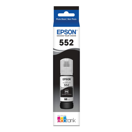 Epson (552) Ultra High-Yield Photo Black Ink Bottle, T552120-S