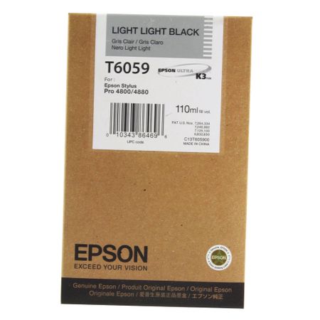 Epson T6059 Light Light Black Ink Cartridge, T605900