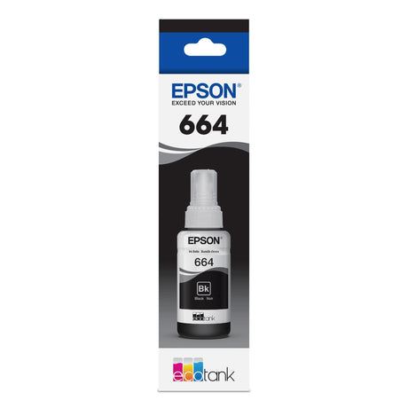 Epson (664) Ultra High-Yield Black Ink Bottle, T664120-S