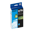 Epson 676XL DURABrite High-Yield Cyan Ink Cartridge, T676XL220