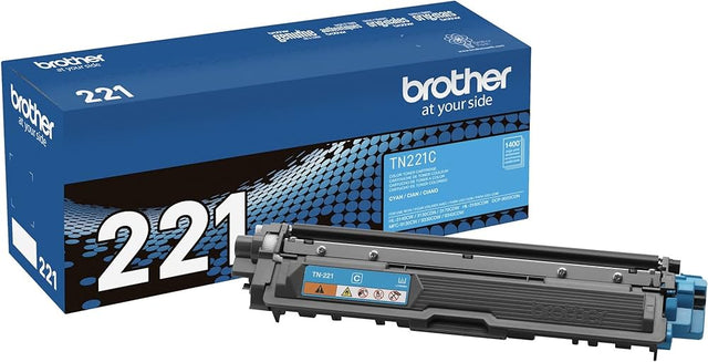 Brother TN-221 Standard-Yield Cyan Toner Cartridge, TN221C