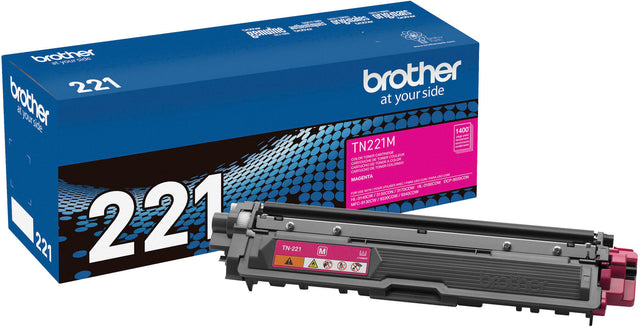 Brother TN-221 Standard-Yield Magenta Toner Cartridge, TN221M