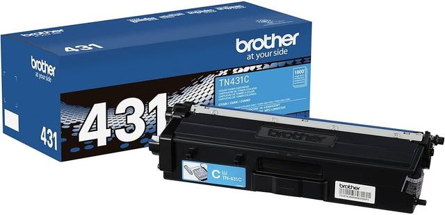 Brother TN431 Standard-Yield Cyan Toner Cartridge, TN431C