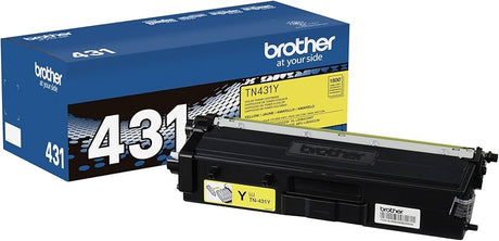 Brother TN431 Standard-Yield Yelow Toner Cartridge, TN431Y