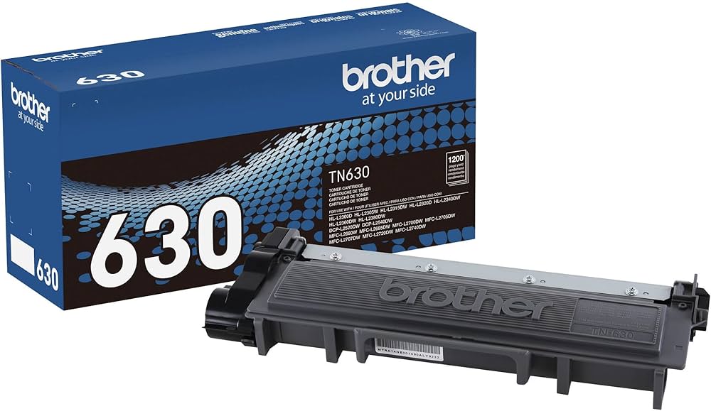 Brother Standard-Yield Black Laser Toner Cartridge, TN630