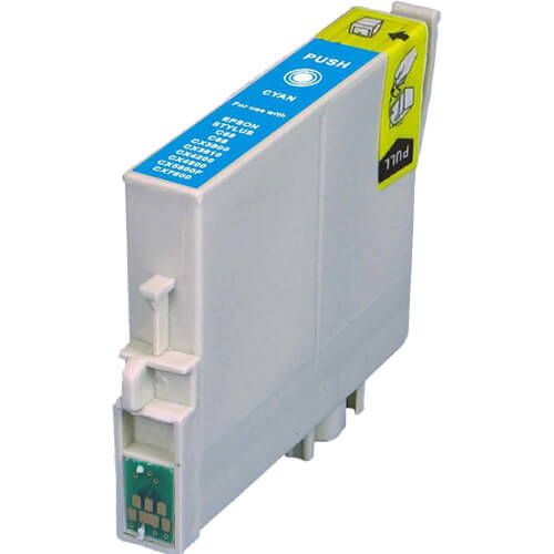 Epson T068 High-Yield Cyan Inkjet Cartridge, T068220