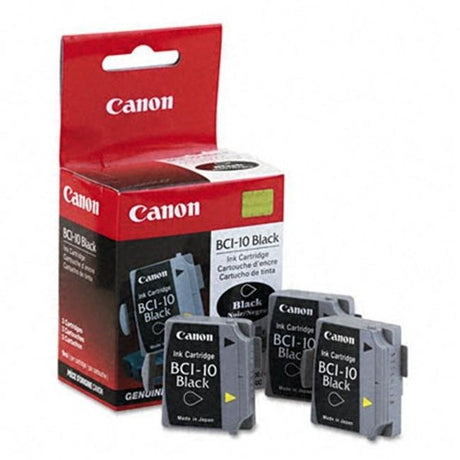 Original Canon BCI-10 Black Ink Cartridge-3 Pack