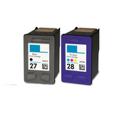 HP 27 Black & HP 28 Color Ink Cartridges